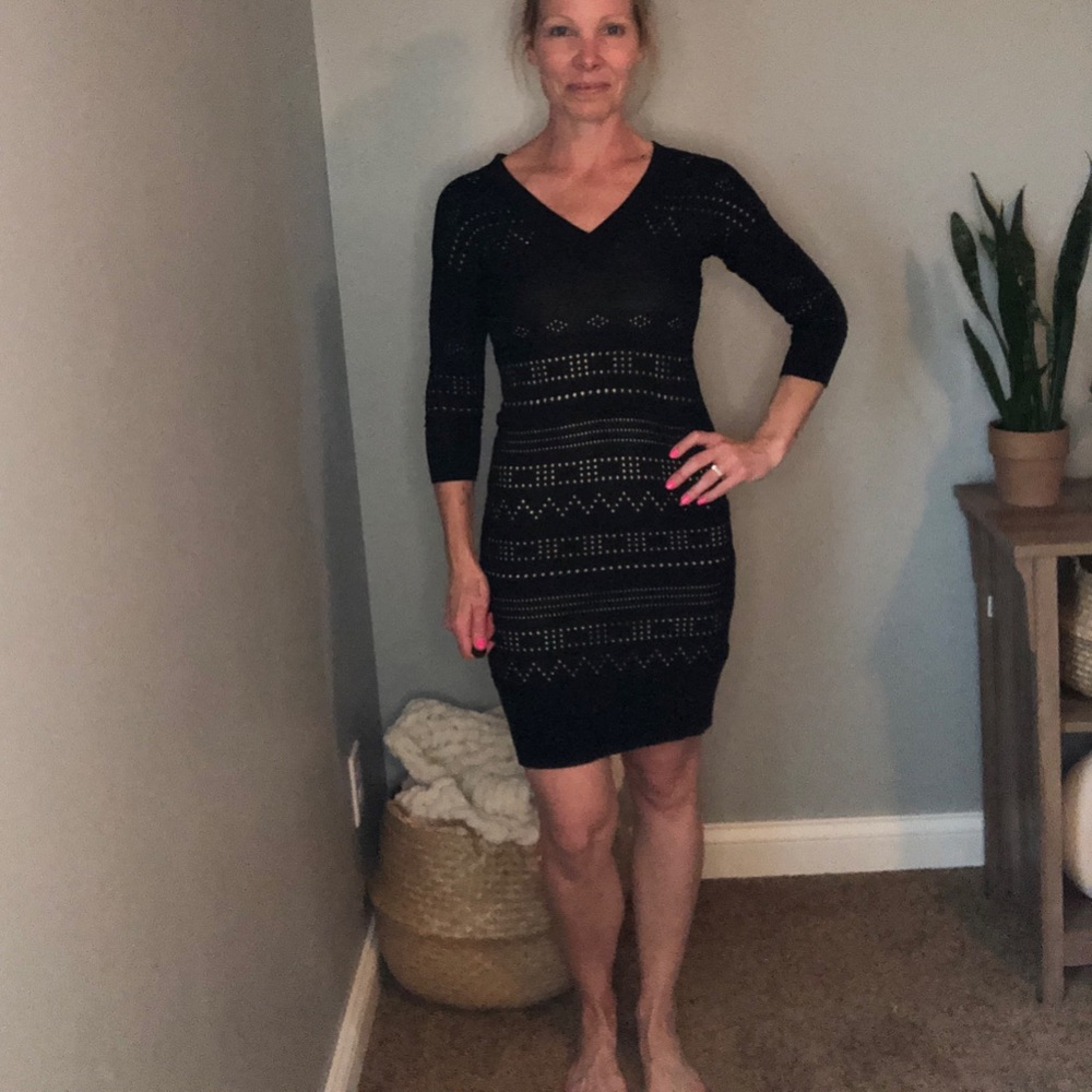 Catherine Malandrino small little black dress 2 piece